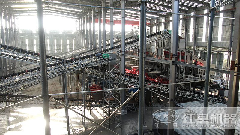 石子機(jī)生產(chǎn)線多少錢一套，附現(xiàn)場案例