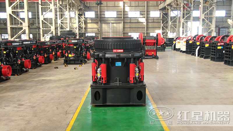 300型圓錐破碎機型號及參數(shù)，一小時能生產(chǎn)多少噸石子？